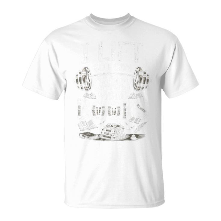 I Lift So I Can Carry More Books Reading Reader Book Workout Premium Tri-Blend T-Shirt