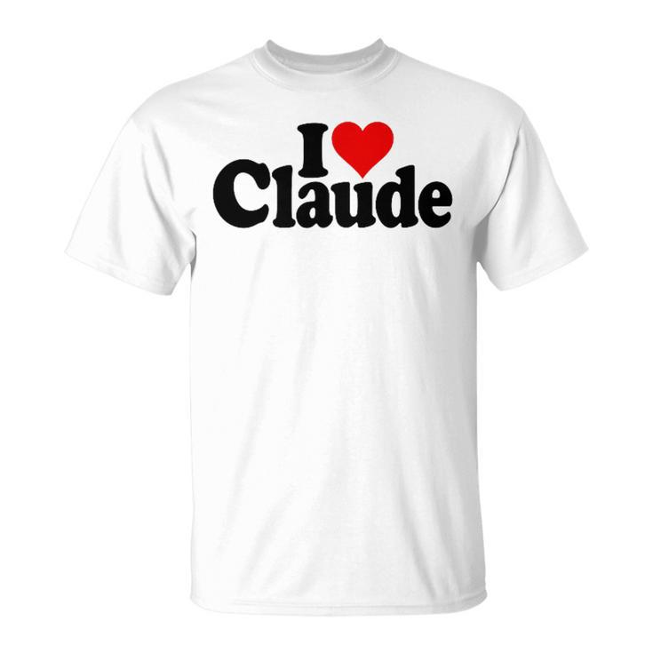 I Love Heart Claude Namee On A Tシャツ