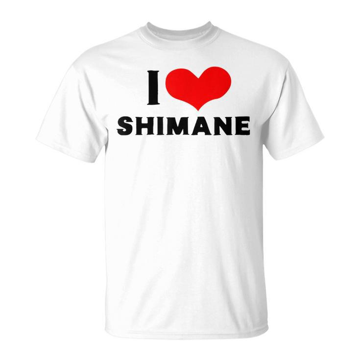 I Lovehimane 愛 ハート 島根 島根県 日本 お土産 かわいい おしゃれ Tシャツ