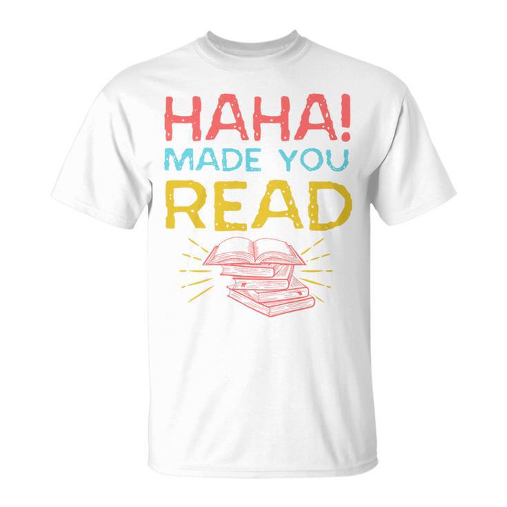 Made You Read Librarian Book Reader Library Book Premium Tri-Blend T-Shirt