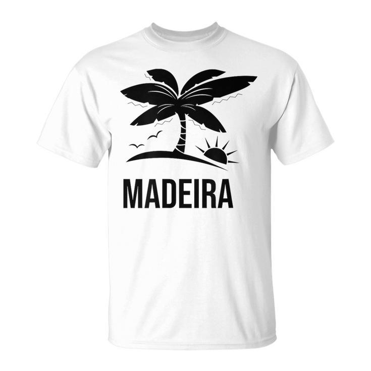 Madère Palmieracances Coucher Deoleil Plage Océan T-Shirt