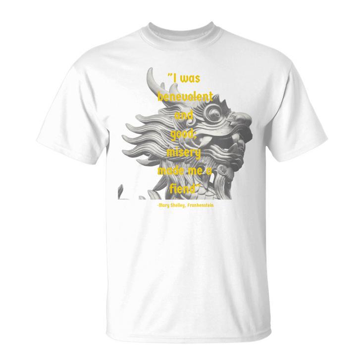 Mary Shelley Frankenstein Quote Book Lover T-Shirt