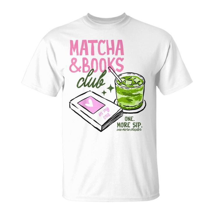 Matcha & Books Club Green Tea Latte Lovers T-Shirt