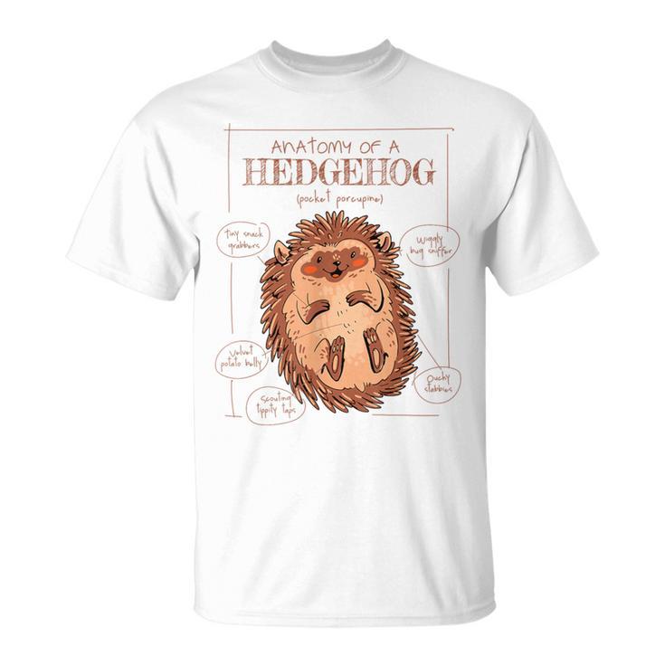Natural Science Textbook Anatomy Hedgehog T-Shirt