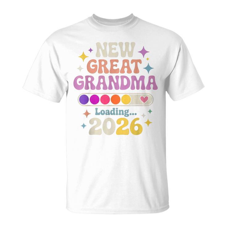 New Great Grandma Loading 2026 レトロ 妊娠 Tシャツ