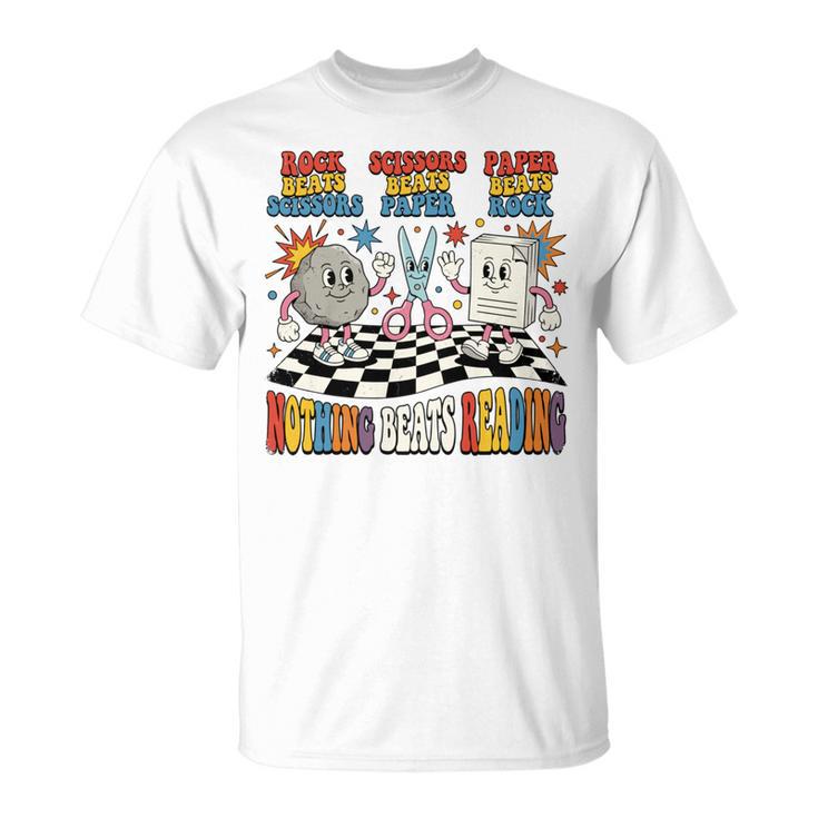 Nothing Beats Reading Rock Paper Scissors Book Love T-Shirt Nothing Beats Reading Rock Paper Scissors Book Love T-Shirt