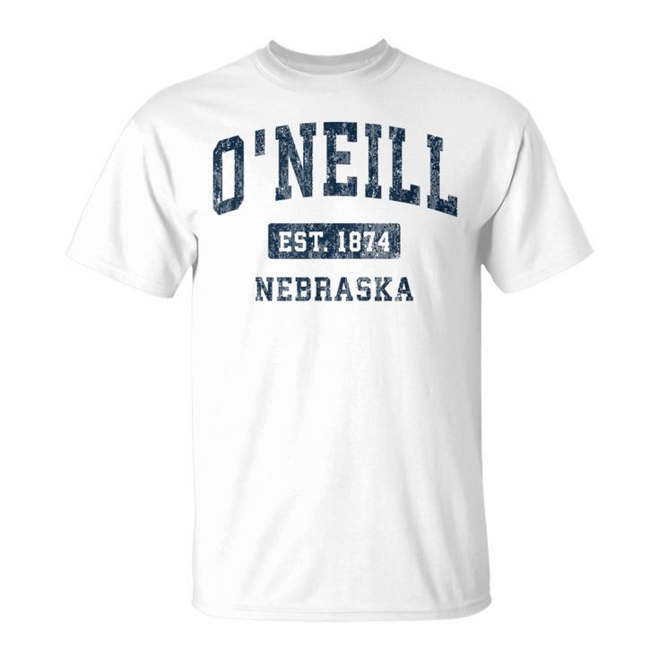 O'neill ネブラスカneビンテージアスレチックスポーツデザイン Tシャツ