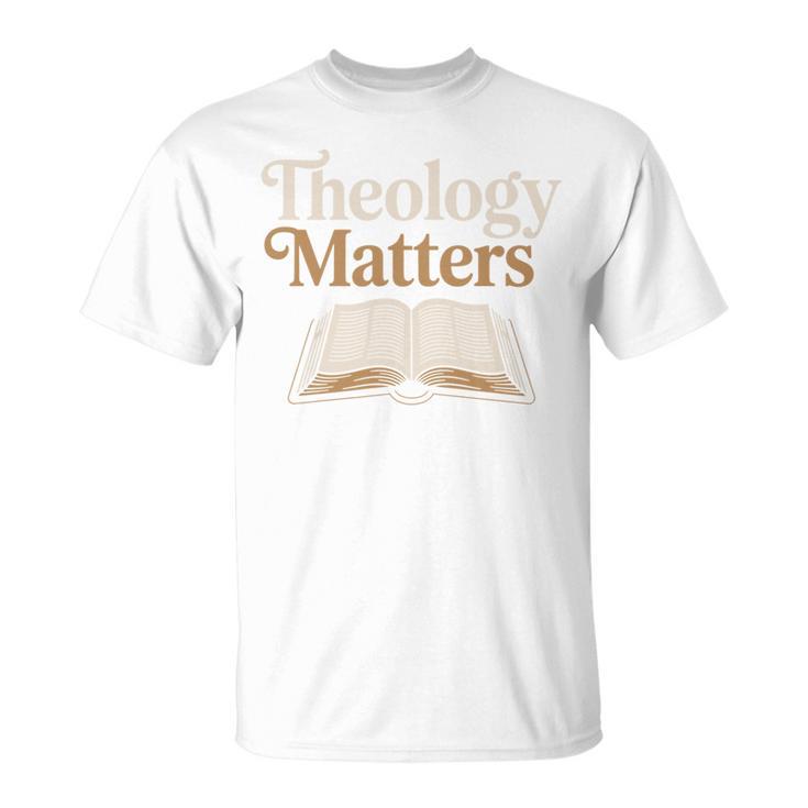 Theology Matters Open Book T-Shirt