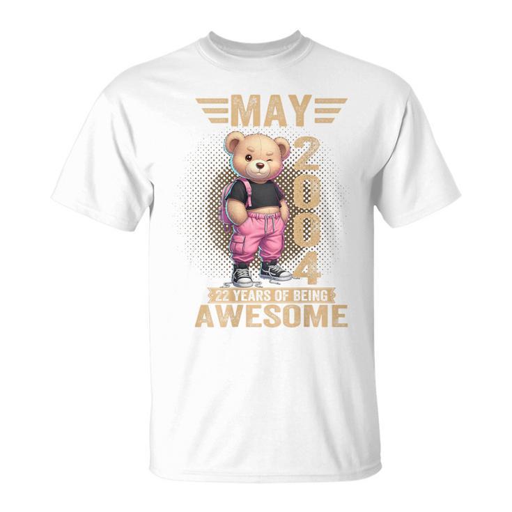 On Back 2004年5月 22歳の誕生日 22歳 テディベア Tシャツ