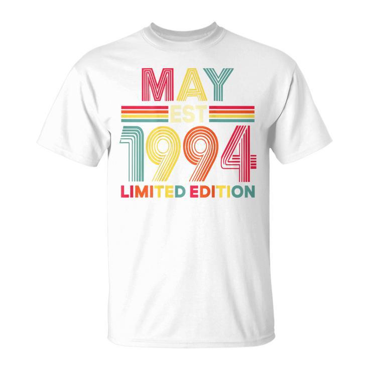 On Back レトロ 5月 Est 1994 誕生日 32歳 32歳 Tシャツ