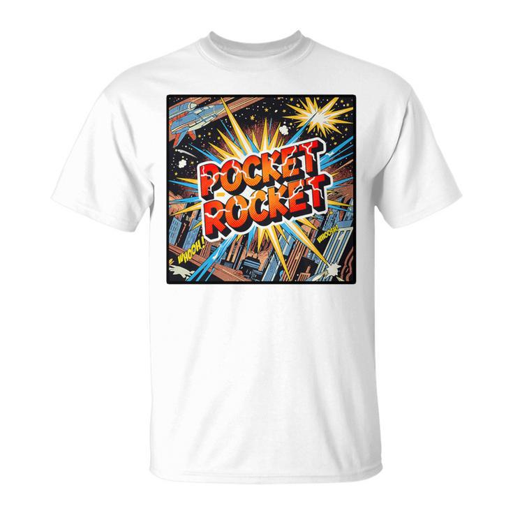 Pocket Rocket Comic Book Style Premium Tri-Blend T-Shirt