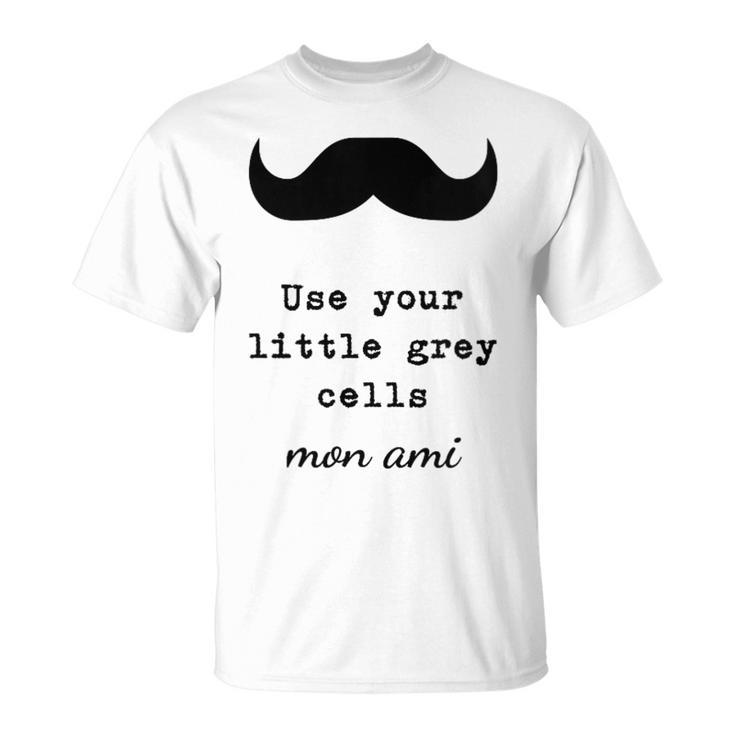 POIROT USE YOUR LITTLE GREY CELLS BOOKS T-Shirt