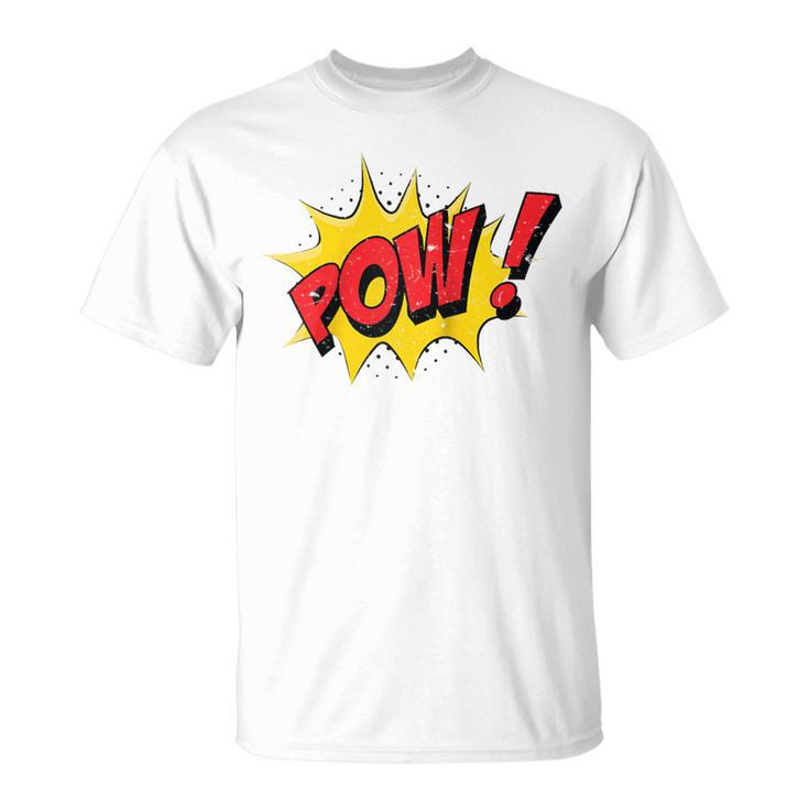 POW Comic Book Cartoon Pop Art Raglan Baseball Tee T-Shirt