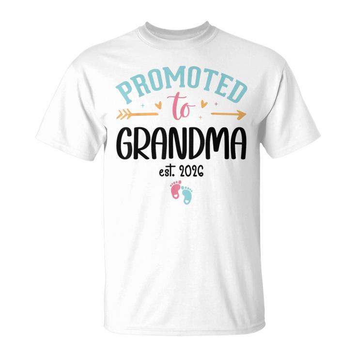 Promoted To Grandma Est 2026 Nana First Time Grandmother '26 Tシャツ