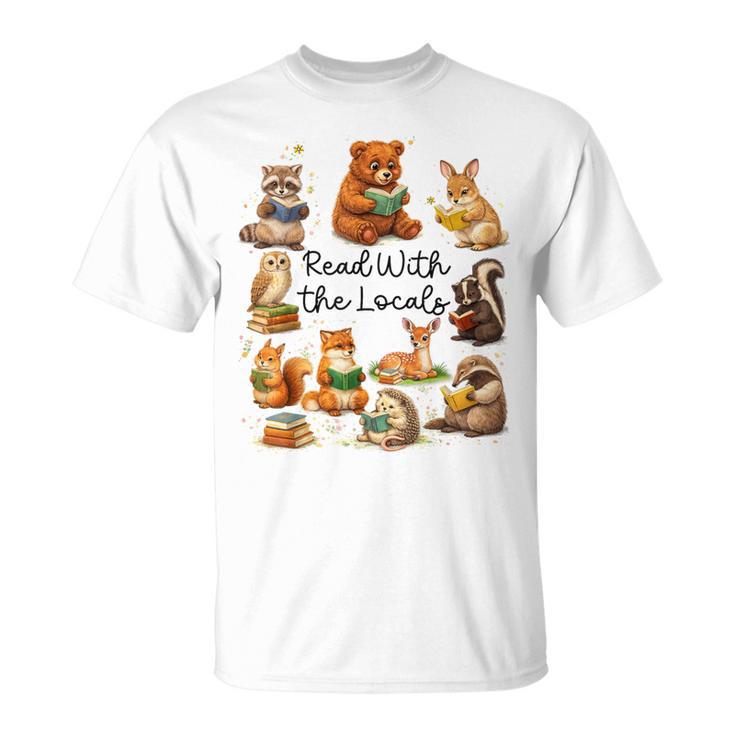 Reading Book Lover Bookish Camping Read With The Locals T-Shirt