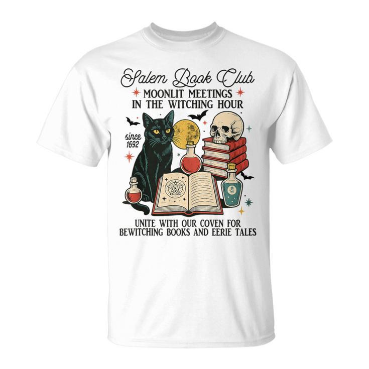 Reading Book Lover Witch Massachusetts Salem Book Club T-Shirt
