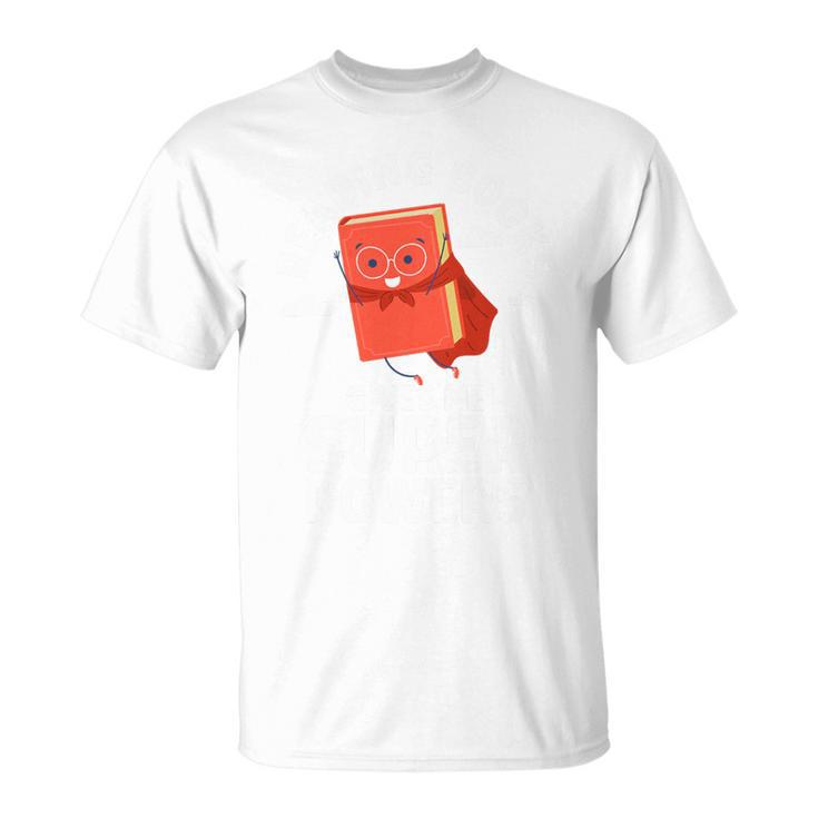 Reading Books Gives Me Superpowers Superhero Book Premium Tri-Blend T-Shirt