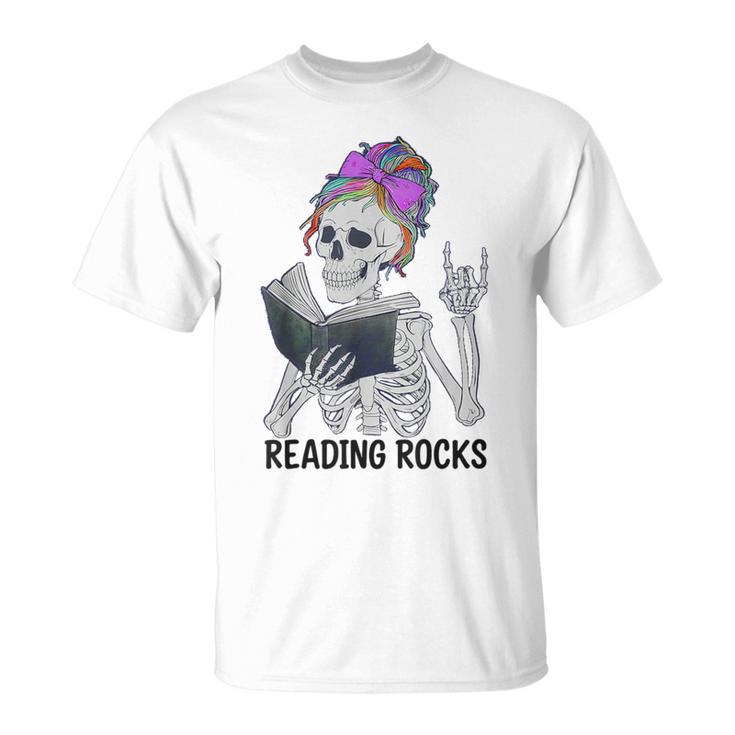 Reading Rocks Literacy Coach Library Books Squad T-Shirt