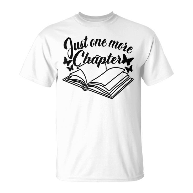 Reading Women Girls Just One More Chapter Book Lover T-Shirt