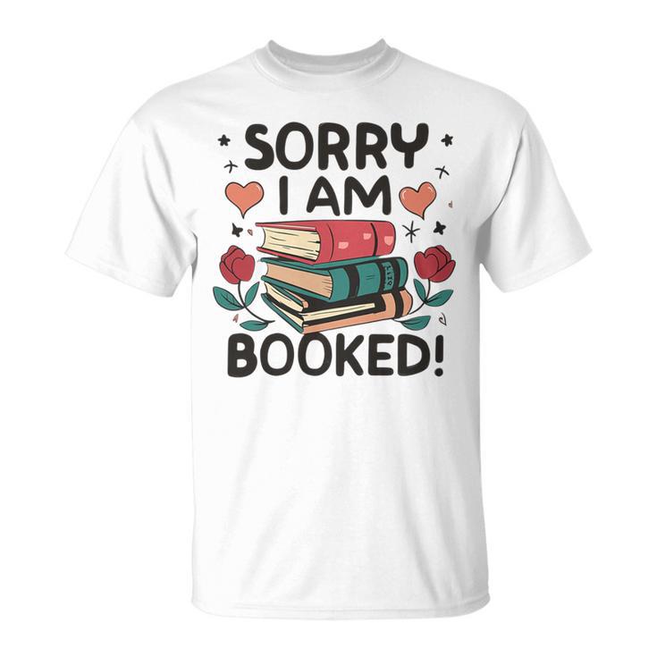 Sorry i Am Booked Book Lover Premium Tri-Blend T-Shirt