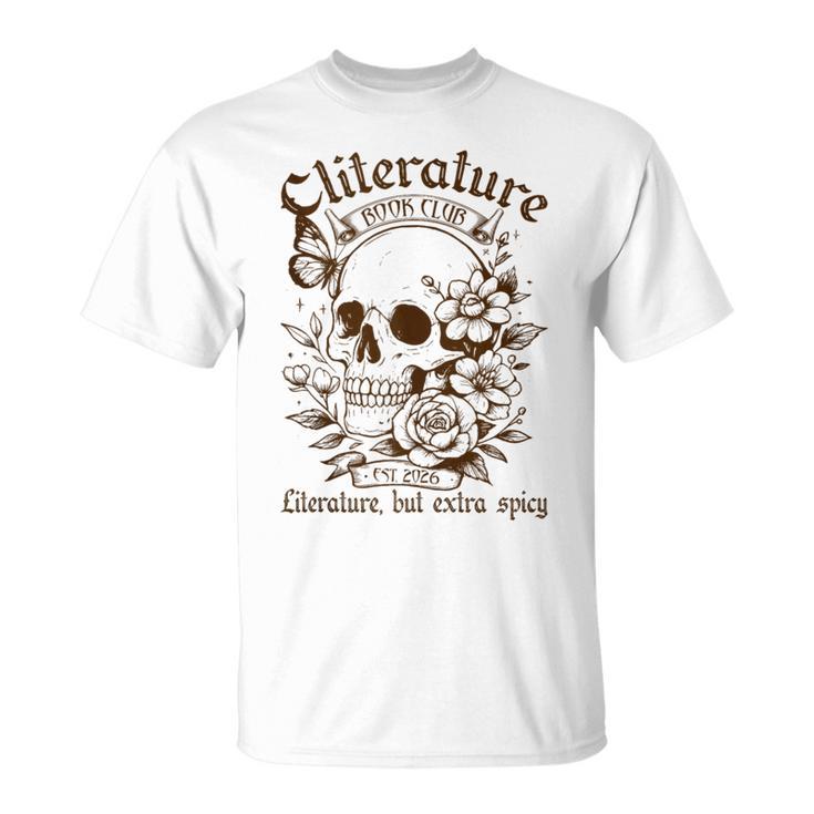 Spicy Book Reader Reading Literature Book Club Est 2026 T-Shirt