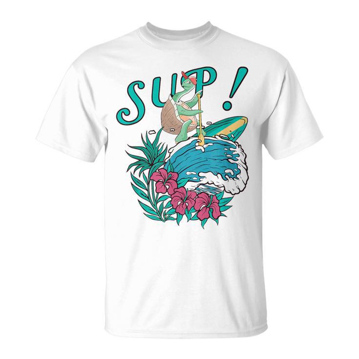 Sup サーフィン スタンドアップ パドル タートル パドリング サブボードup Tシャツ