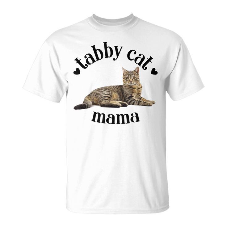 Tabby Cat Mama Linda Mamá Atigrada Amante De Los Gatos Mamá Gatoeñora Camiseta unisex