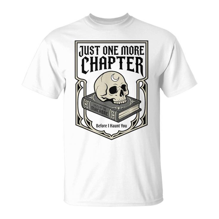 Tales Of The Macabre Skull Book Gothic Books Reading Lover T-Shirt
