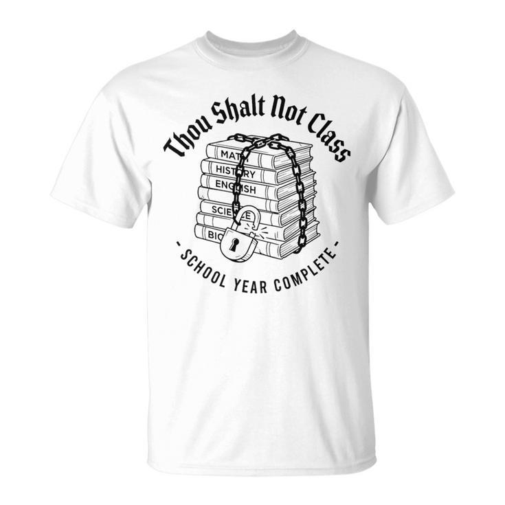 Thou Shalt Not Class Non Shall Class Chained Books Art Premium Tri-Blend T-Shirt