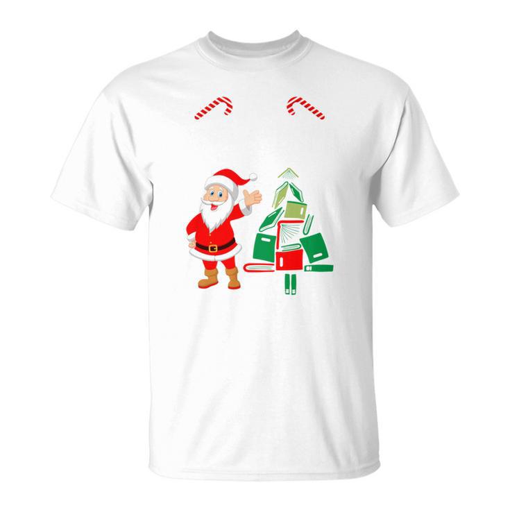 Tis The Season To Read Christmas Reindeer Book Reading Fan T-Shirt