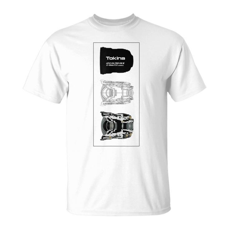 Tokina At-X116 Pro Dx Ii 断面図【前面デザイン】 Tシャツ