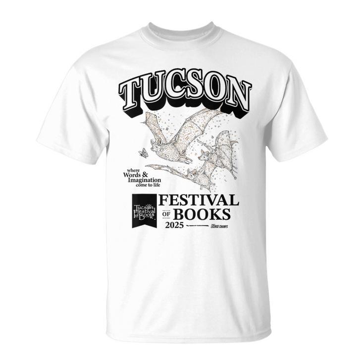 Tucson Festival Of Books Merch TFOB 2025 Criter Bat T-Shirt