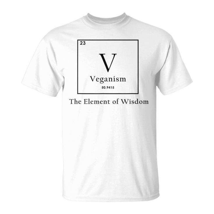 Vegan The Element Of Power- Periodic Table Tシャツ
