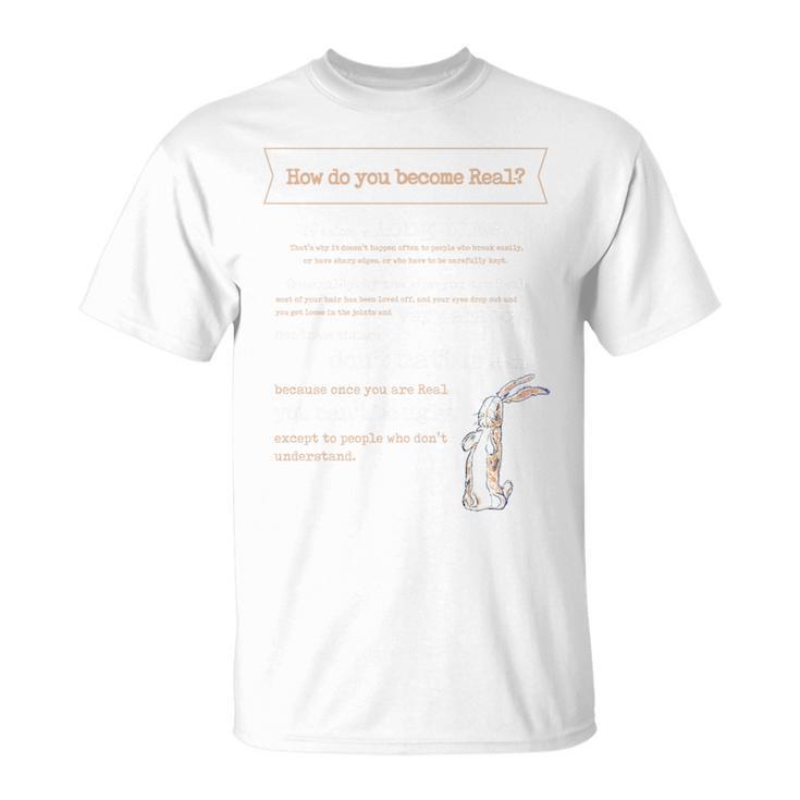 Velveteen Rabbit Book Quote 1922 Becoming Real Skin Horse Premium Tri-Blend T-Shirt