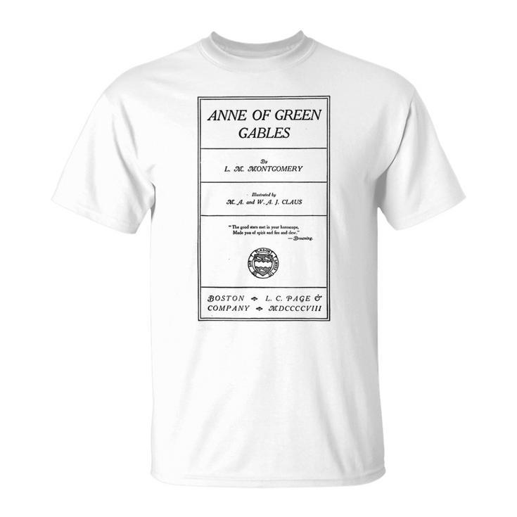 Vintage Anne Of Green Gables Book Shirt T-Shirt