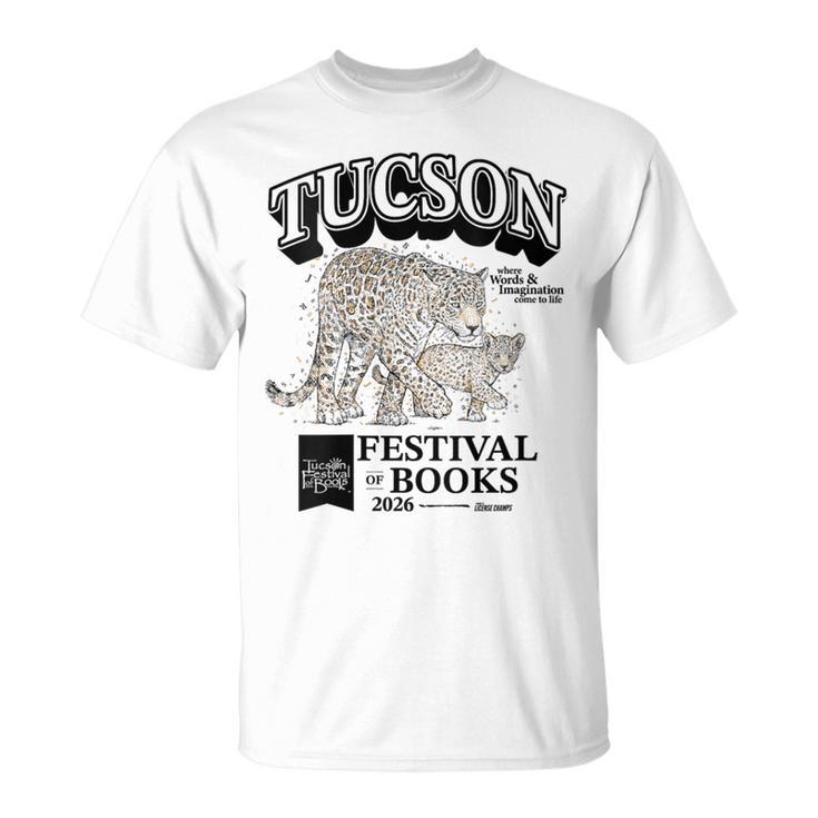 Women's Tucson Festival Of Book Merch TFOB 2026 Critter Jaguar T-Shirt