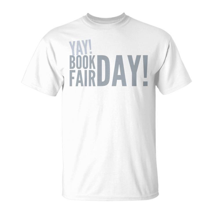 Yay Book Fair Day Librarian Library Book Fairs Reading Premium Tri-Blend T-Shirt