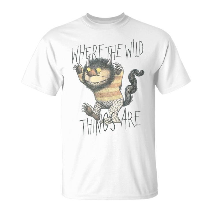 かいじゅうたちのいるところスケッチ・ワイルド・シング Tシャツ