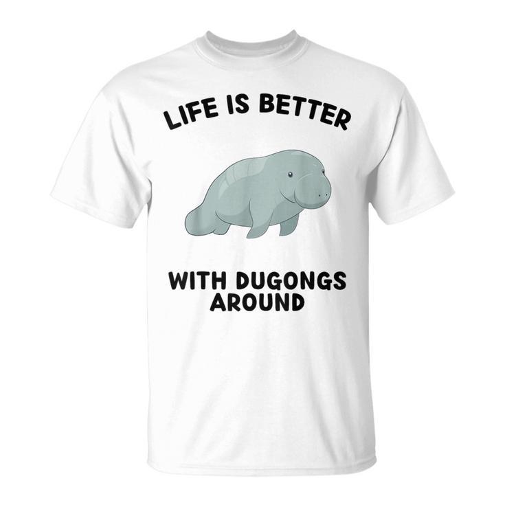 かわいいジュゴンの恋人の生活はジュゴンと一緒にいるとより良い Tシャツ