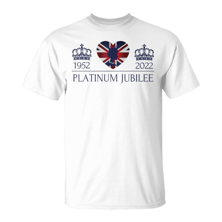 エリザベス女王プラチナジュビリー70年イギリス国旗 Tシャツ