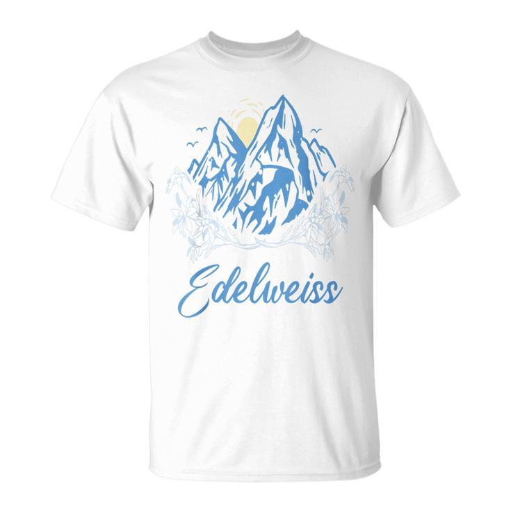 エーデルワイス アルプス お土産 スイス ハイキング 山 スイス Tシャツ