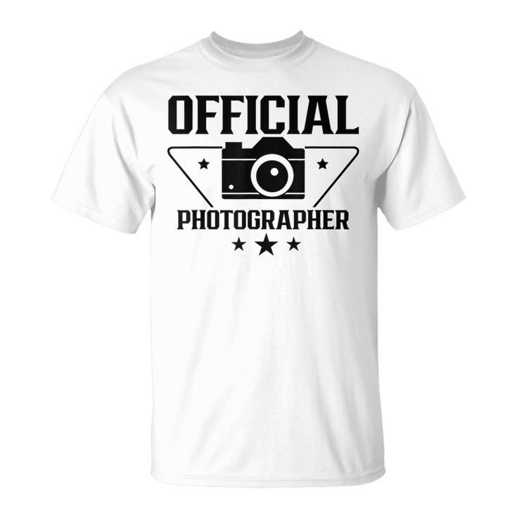 オフィシャル カメラマン 写真 カメラマン カメラ ジョブ Tシャツ