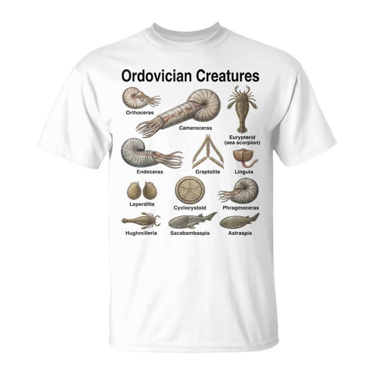 オルドビス紀の生き物 古生物学 古代海洋生物 Tシャツ