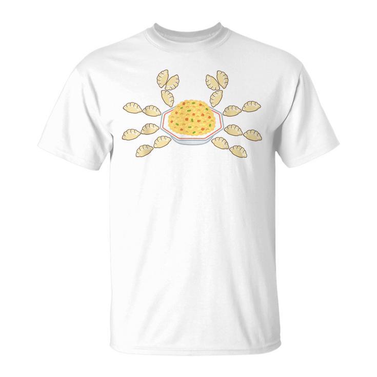 カニチャーハン（ギョーザ18個付き） おもしろ ネタ メンズ レディース キッズ 贈り物 ギフト Tシャツ