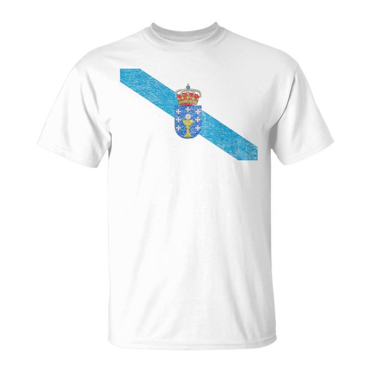 ガリシア スペイン国旗 ガリシアのプライド Tシャツ