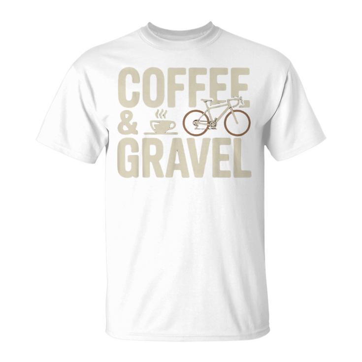 コーヒー&グラベル グラベル グラベルバイク グラベルバイカー オフロードバイク Tシャツ