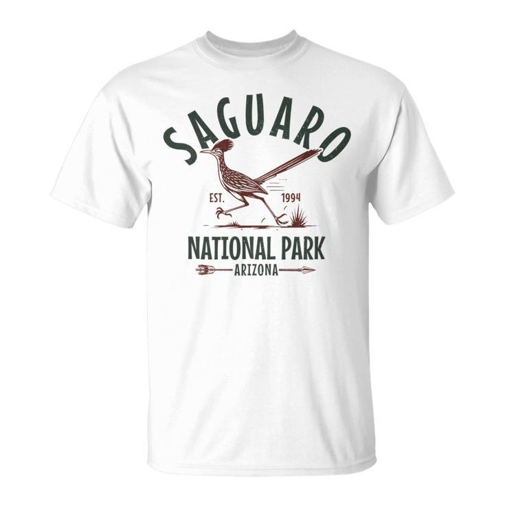 サグアロツーソン アリゾナ国立公園 ロードランナー お土産 長袖tシャツ Tシャツ