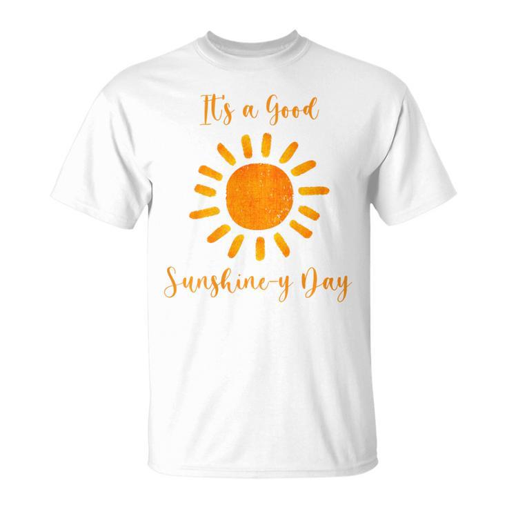 サンシャインデイ オレンジ色 白 Tシャツ