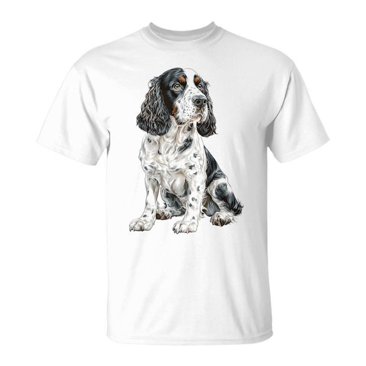 スプリンガー スパニエル 犬 モチーフ ペット 作品 スプリンガー スパニエル Tシャツ