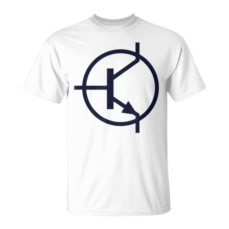 トランジスタ電子回路図記号 Tシャツ